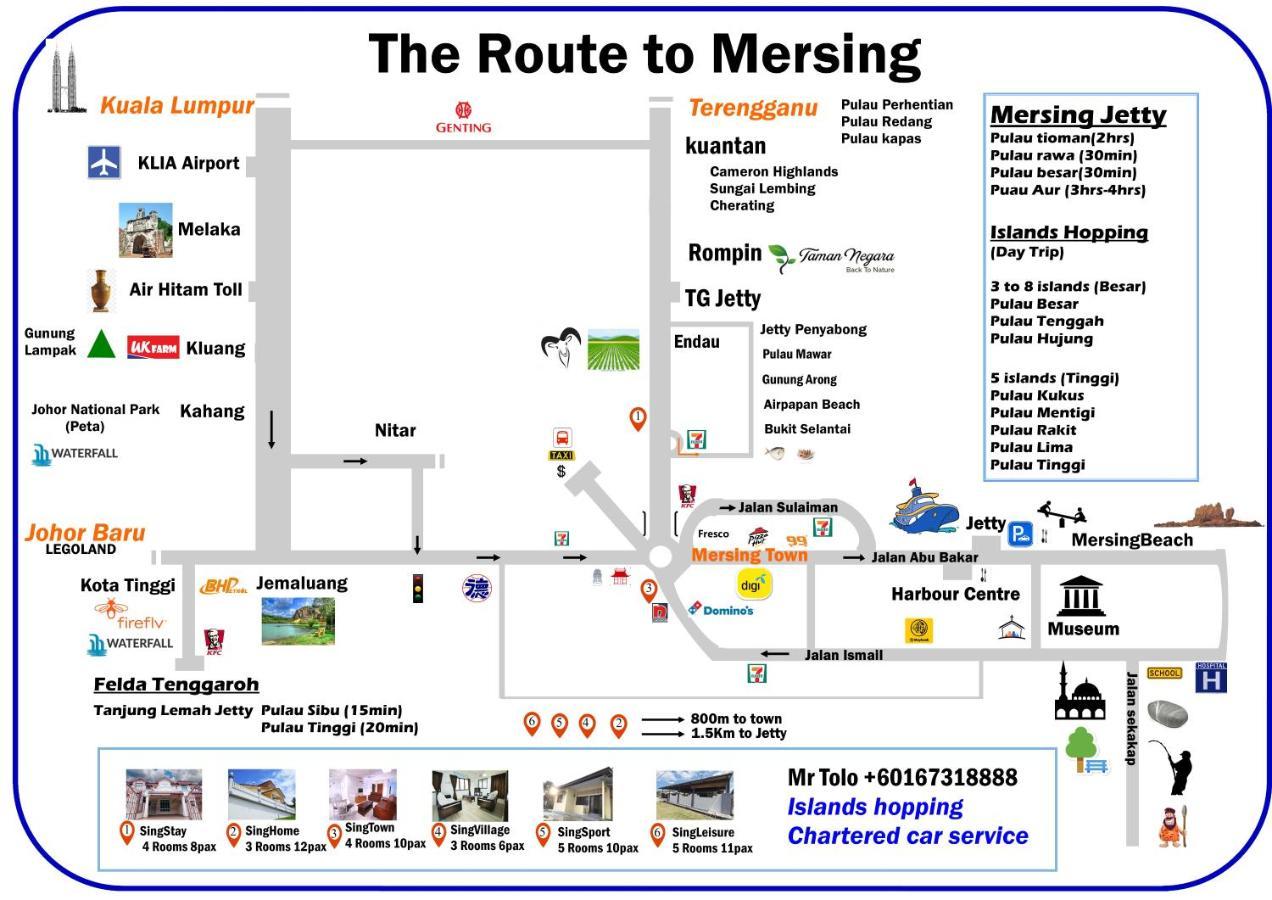 Singhome Holiday House Mersing Eksteriør bilde