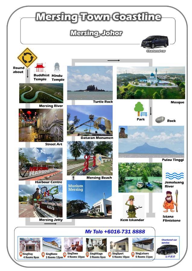 Singhome Holiday House Mersing Eksteriør bilde