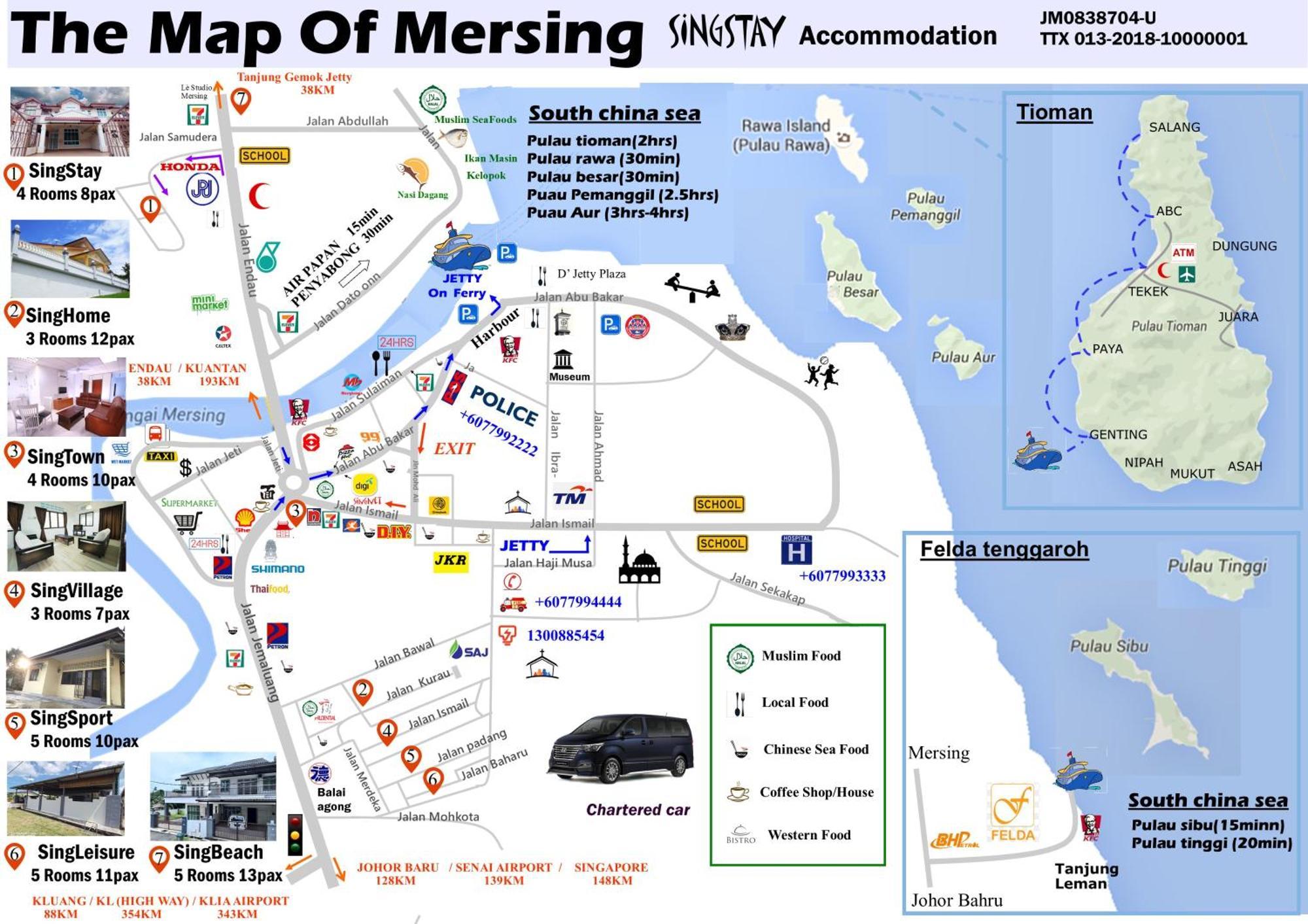 Singhome Holiday House Mersing Eksteriør bilde